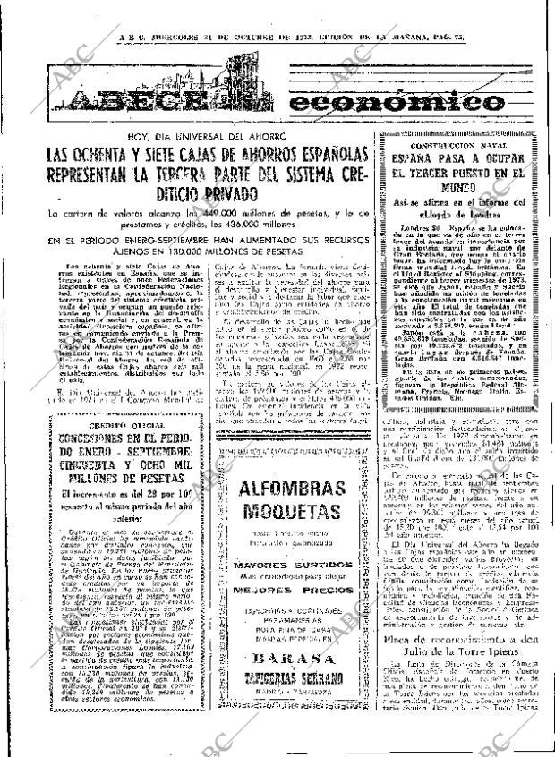 ABC MADRID 31-10-1973 página 75