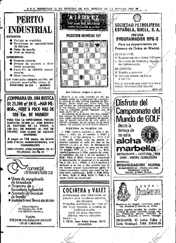 ABC MADRID 31-10-1973 página 90