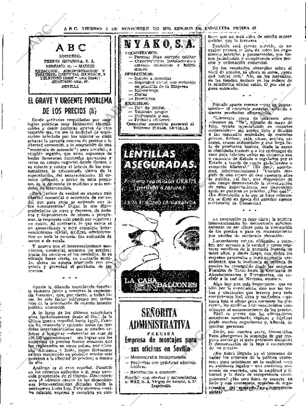 ABC SEVILLA 02-11-1973 página 42