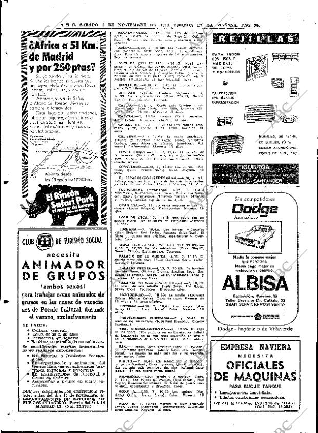 ABC MADRID 03-11-1973 página 98