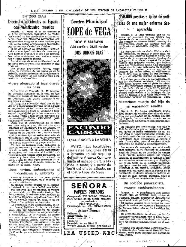 ABC SEVILLA 03-11-1973 página 33