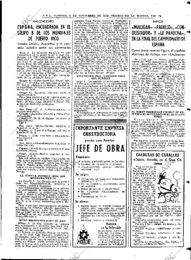 ABC MADRID 04-11-1973 página 71