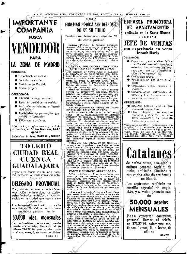 ABC MADRID 04-11-1973 página 72