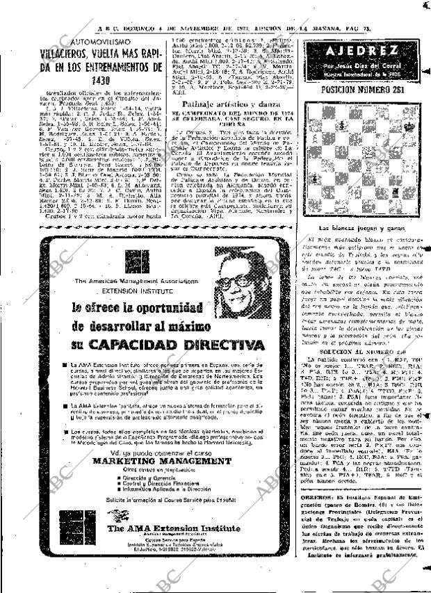 ABC MADRID 04-11-1973 página 73