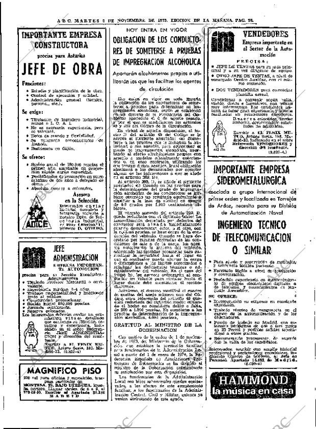 ABC MADRID 06-11-1973 página 36
