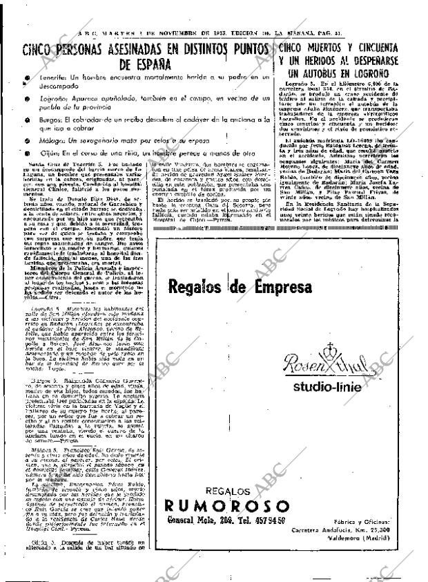 ABC MADRID 06-11-1973 página 41