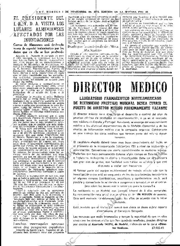 ABC MADRID 06-11-1973 página 47