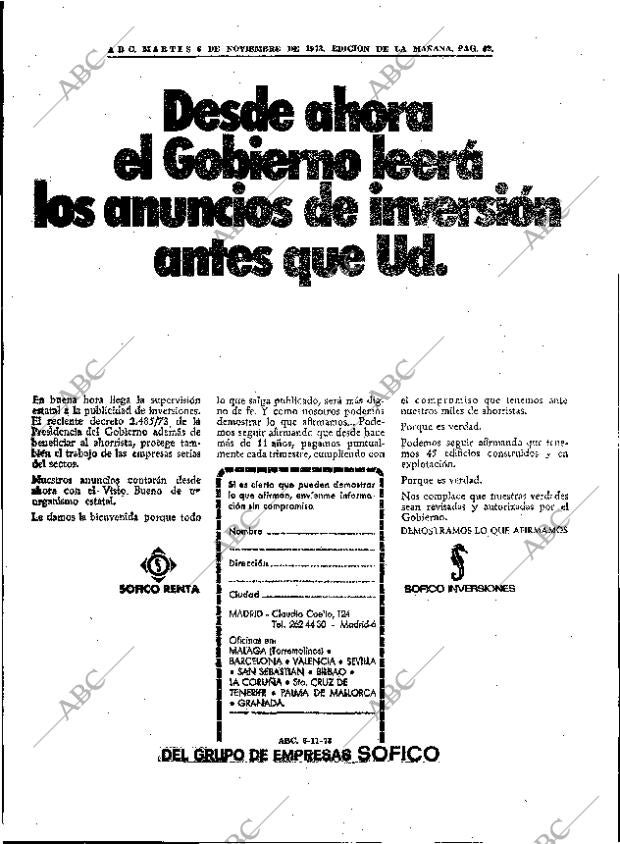 ABC MADRID 06-11-1973 página 52