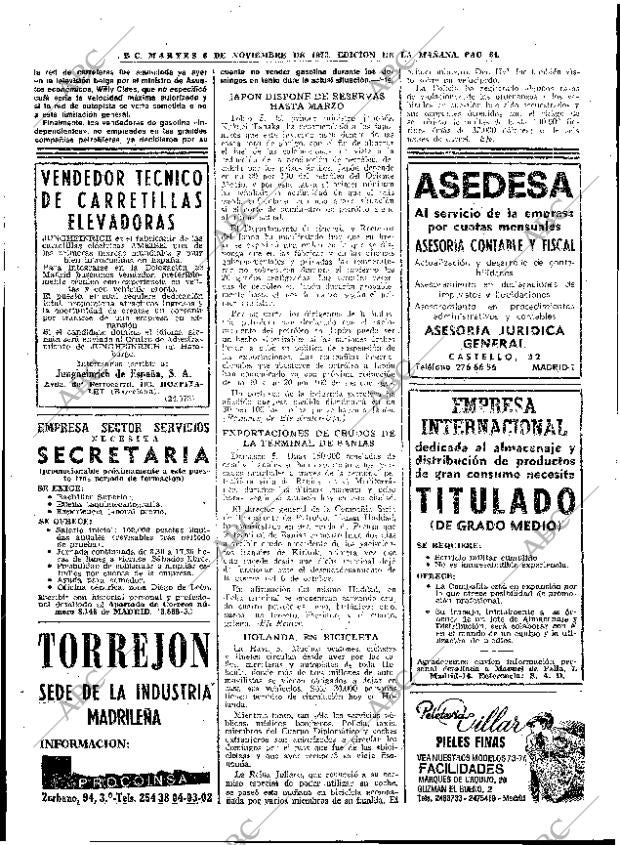 ABC MADRID 06-11-1973 página 64