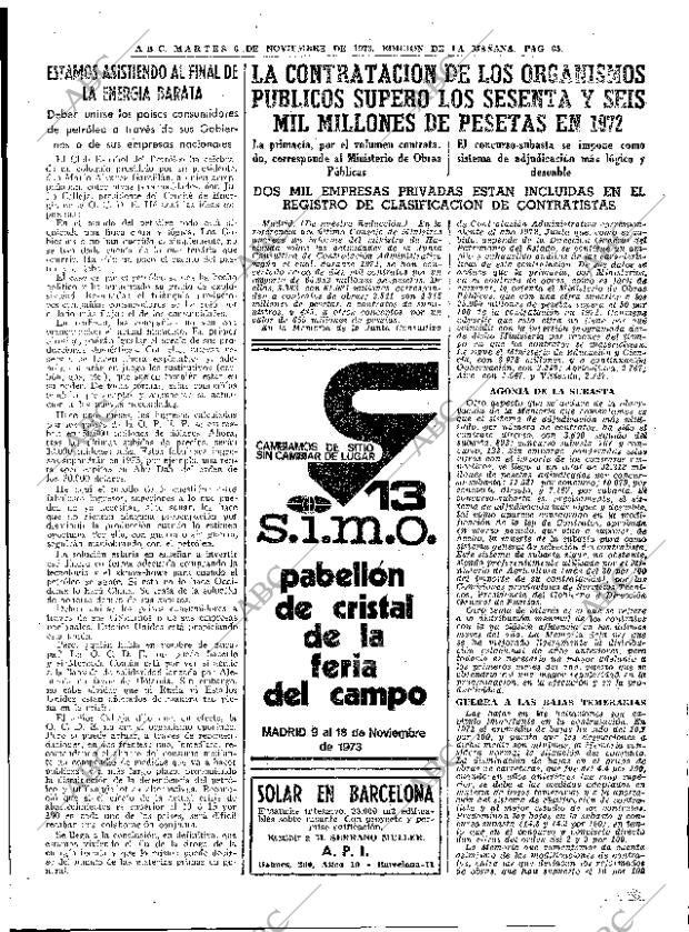 ABC MADRID 06-11-1973 página 65