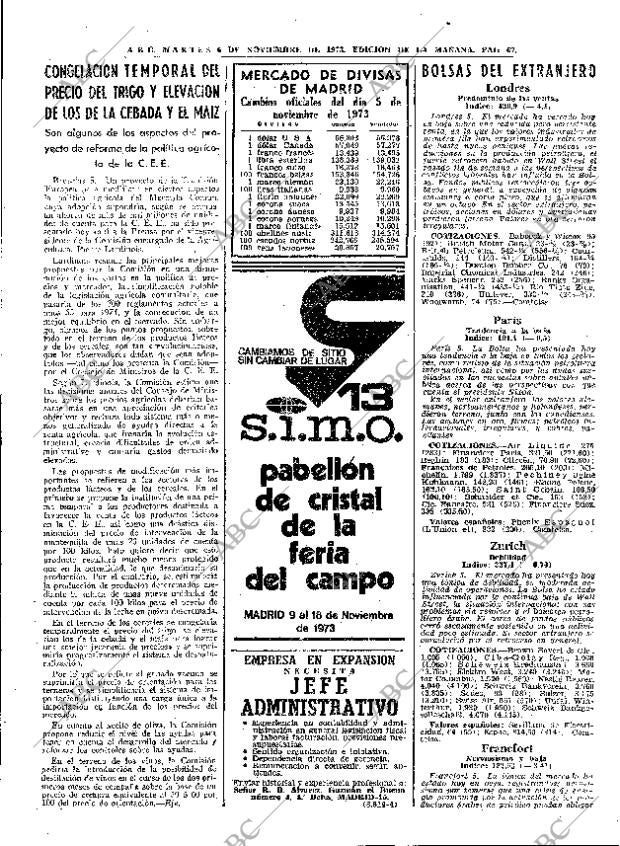 ABC MADRID 06-11-1973 página 67