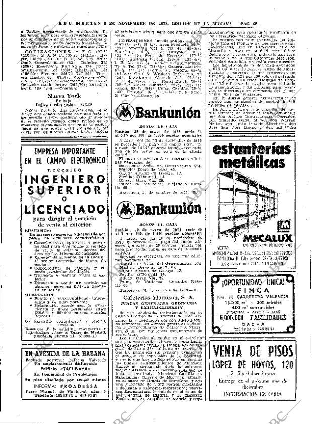ABC MADRID 06-11-1973 página 68