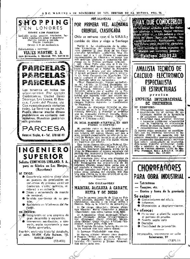 ABC MADRID 06-11-1973 página 73