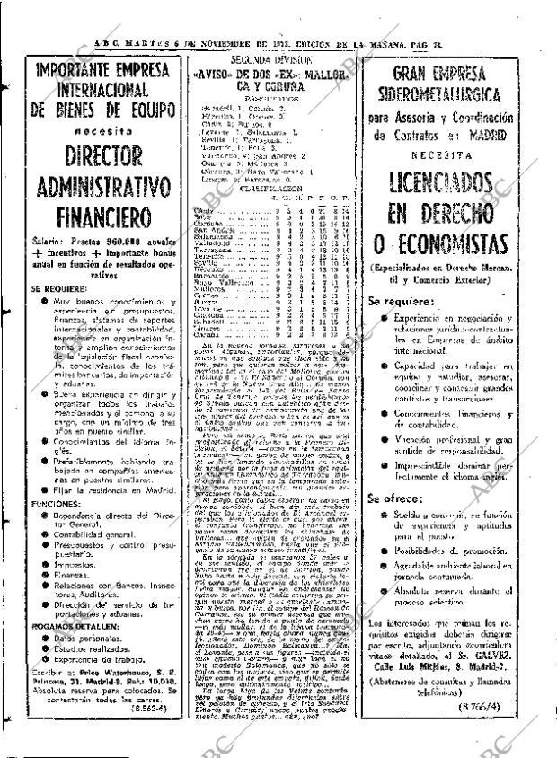 ABC MADRID 06-11-1973 página 74