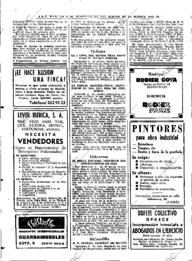 ABC MADRID 06-11-1973 página 84