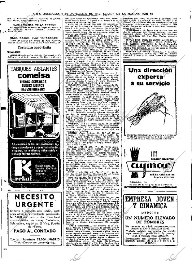 ABC MADRID 07-11-1973 página 86