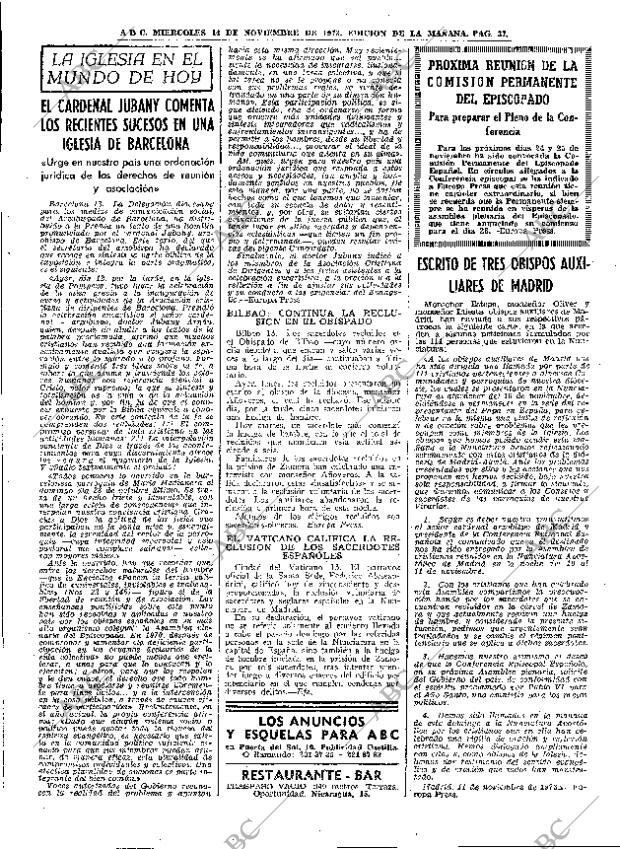 ABC MADRID 14-11-1973 página 37