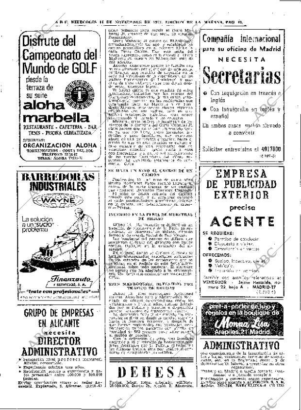 ABC MADRID 14-11-1973 página 42