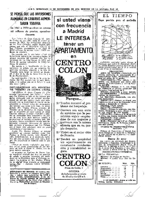 ABC MADRID 14-11-1973 página 46