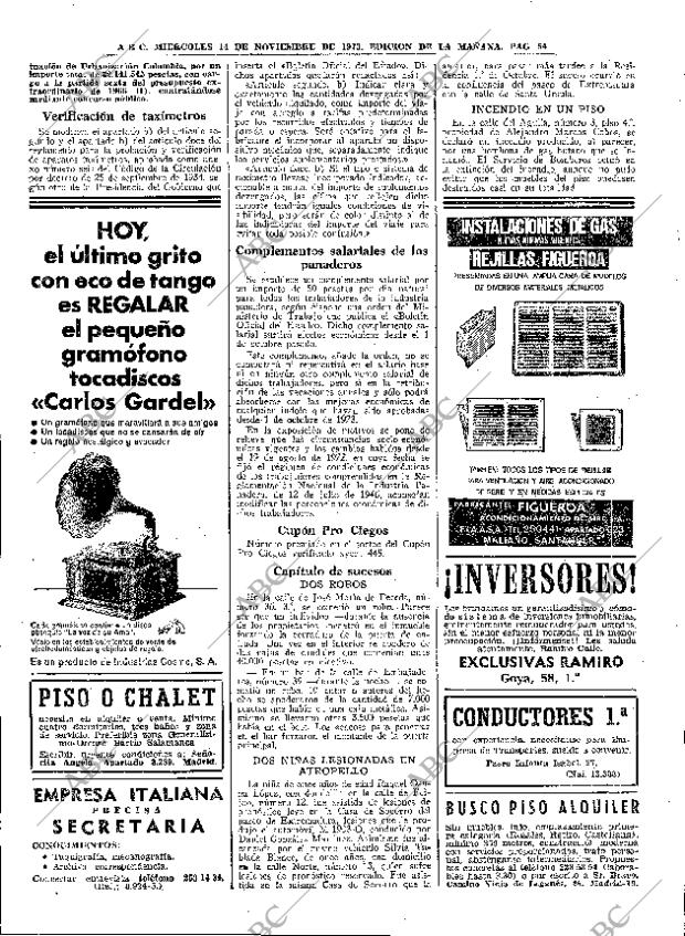 ABC MADRID 14-11-1973 página 54