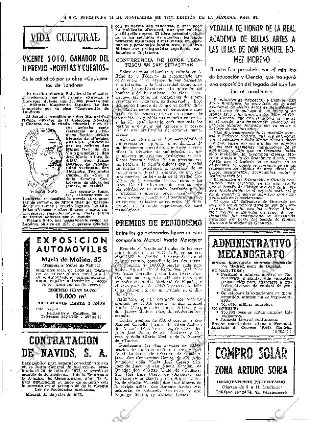 ABC MADRID 14-11-1973 página 57