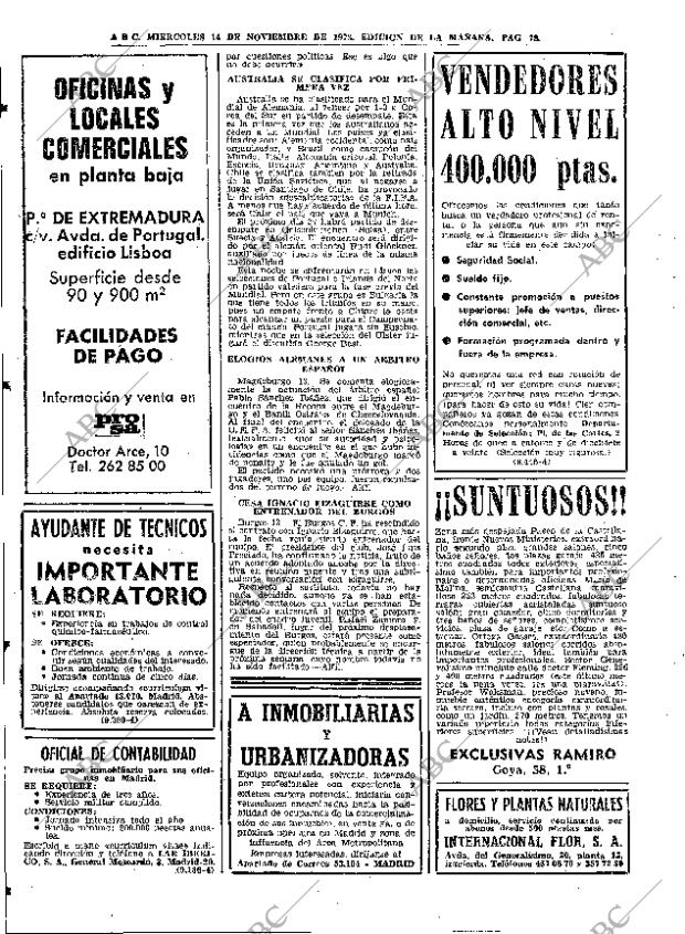 ABC MADRID 14-11-1973 página 78