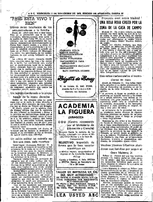 ABC SEVILLA 14-11-1973 página 33