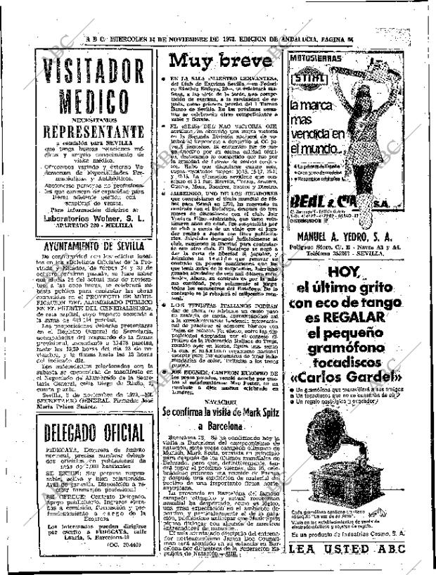 ABC SEVILLA 14-11-1973 página 60