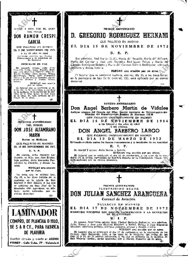 ABC MADRID 15-11-1973 página 115