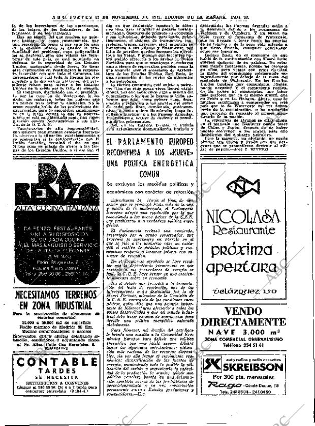ABC MADRID 15-11-1973 página 32