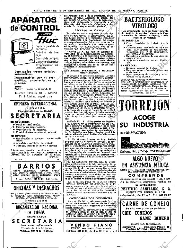 ABC MADRID 15-11-1973 página 36