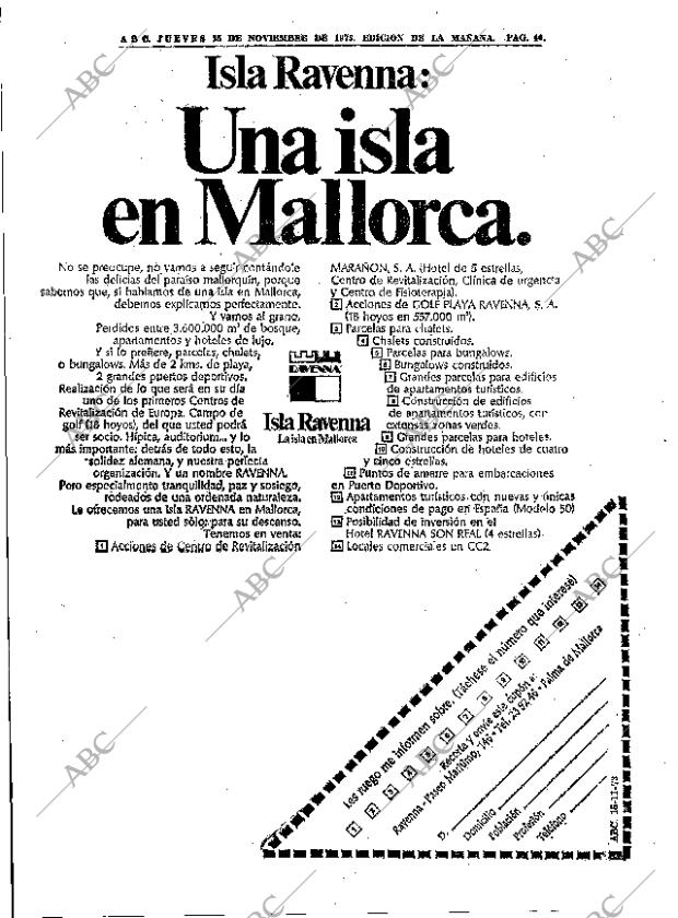 ABC MADRID 15-11-1973 página 40