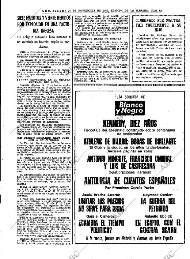ABC MADRID 15-11-1973 página 43