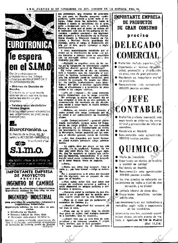 ABC MADRID 15-11-1973 página 64