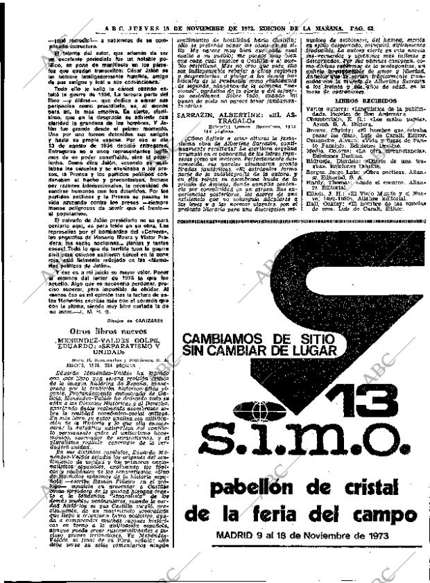 ABC MADRID 15-11-1973 página 65