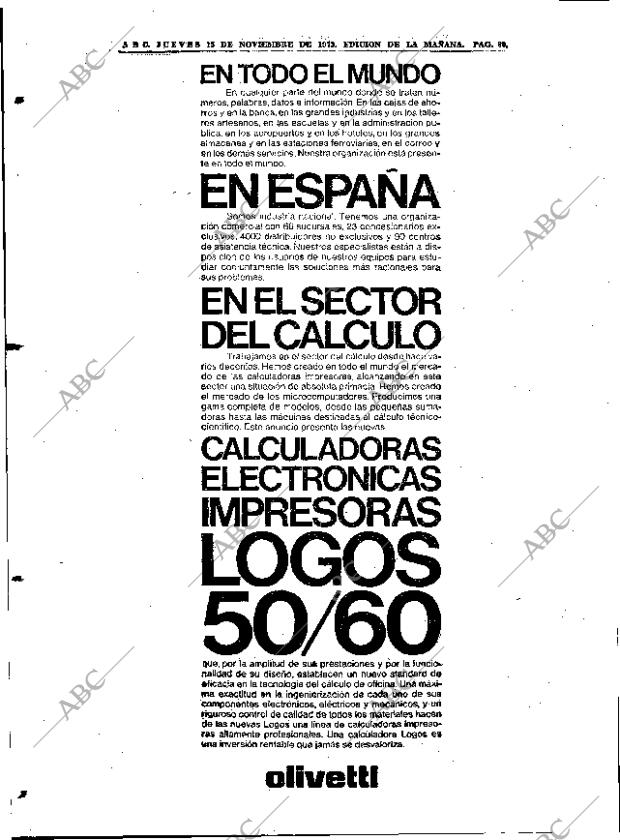 ABC MADRID 15-11-1973 página 80