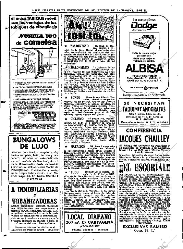 ABC MADRID 15-11-1973 página 82