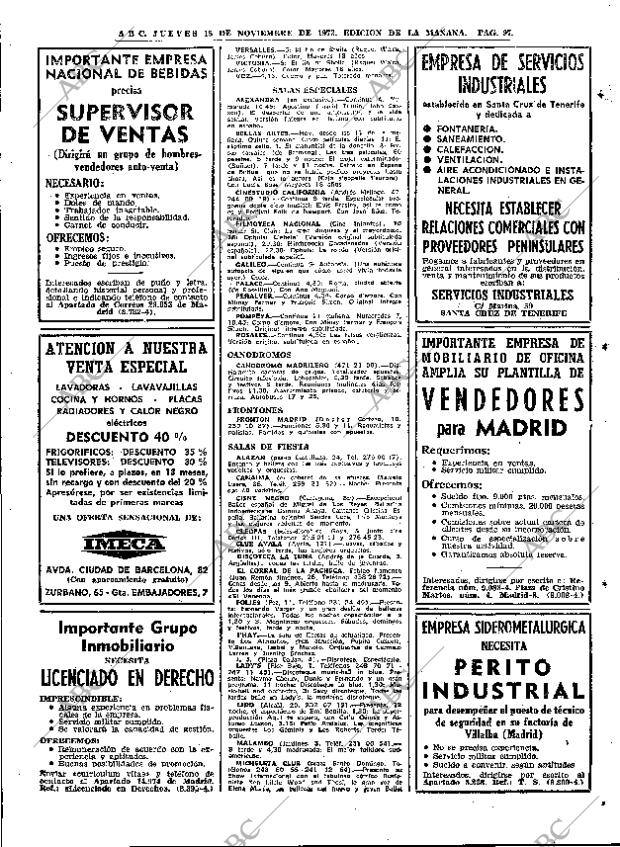 ABC MADRID 15-11-1973 página 97