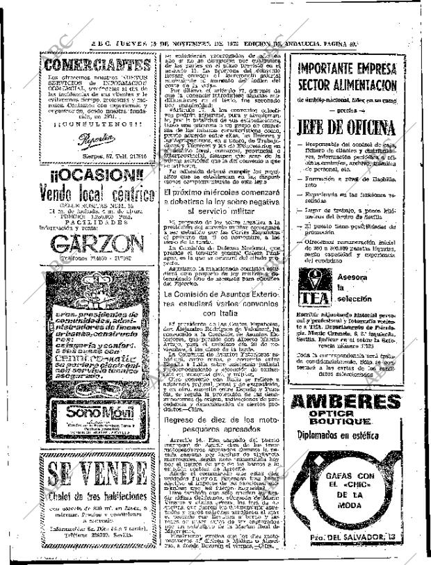 ABC SEVILLA 15-11-1973 página 40