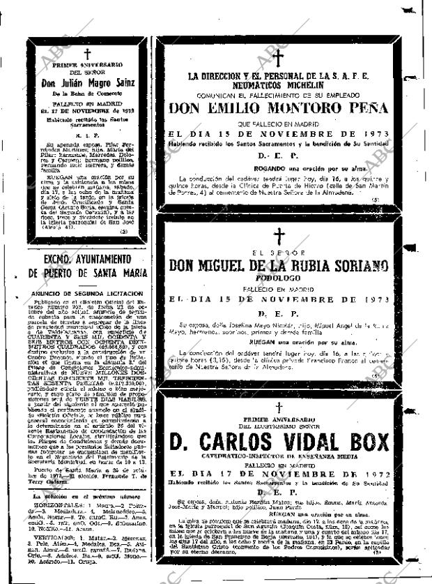 ABC MADRID 16-11-1973 página 119