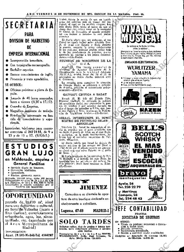 ABC MADRID 16-11-1973 página 30