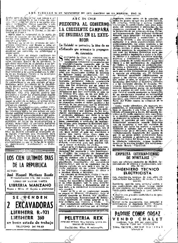 ABC MADRID 16-11-1973 página 34