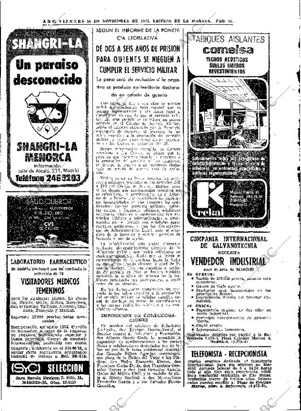 ABC MADRID 16-11-1973 página 36