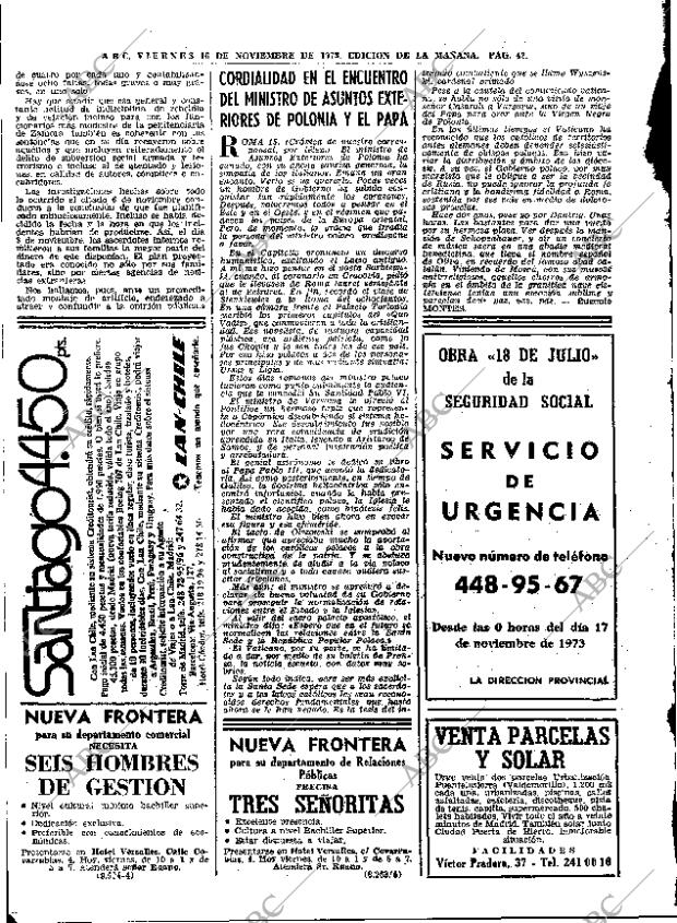 ABC MADRID 16-11-1973 página 42