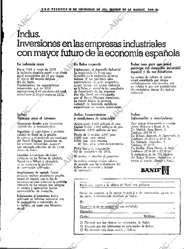 ABC MADRID 16-11-1973 página 69