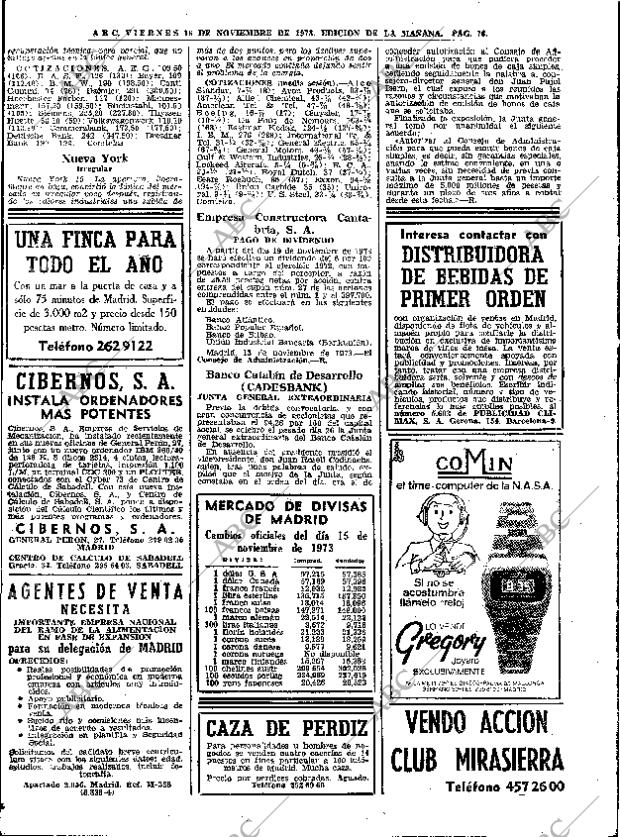 ABC MADRID 16-11-1973 página 76
