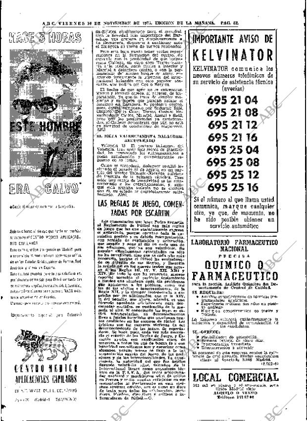 ABC MADRID 16-11-1973 página 82