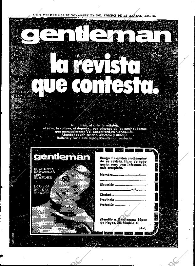 ABC MADRID 16-11-1973 página 86
