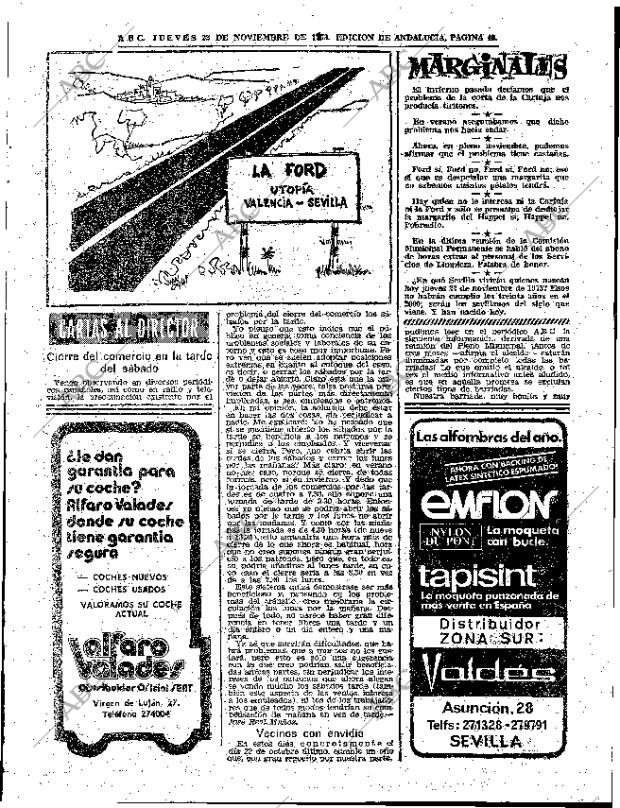 ABC SEVILLA 22-11-1973 página 49
