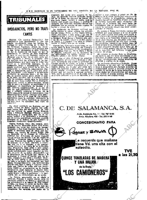 ABC MADRID 25-11-1973 página 37